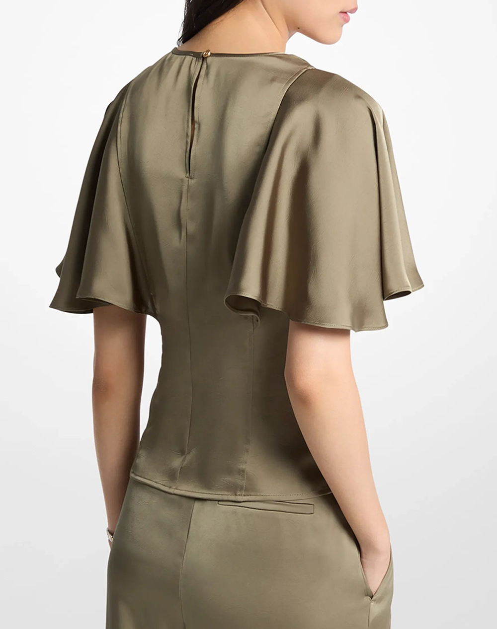 MICHAEL KORS CAPE SLEEVE TOP