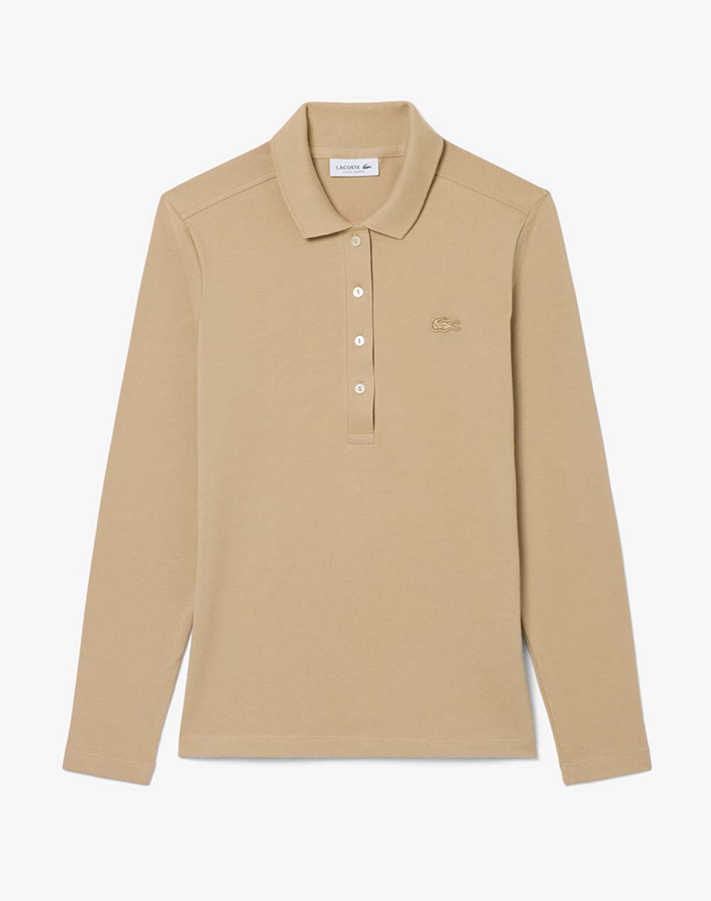 LACOSTE БЛУЗА С ДЪЛЪГ РЪКАВ LONG SLEEVED RIBBED COLLAR SHIRT