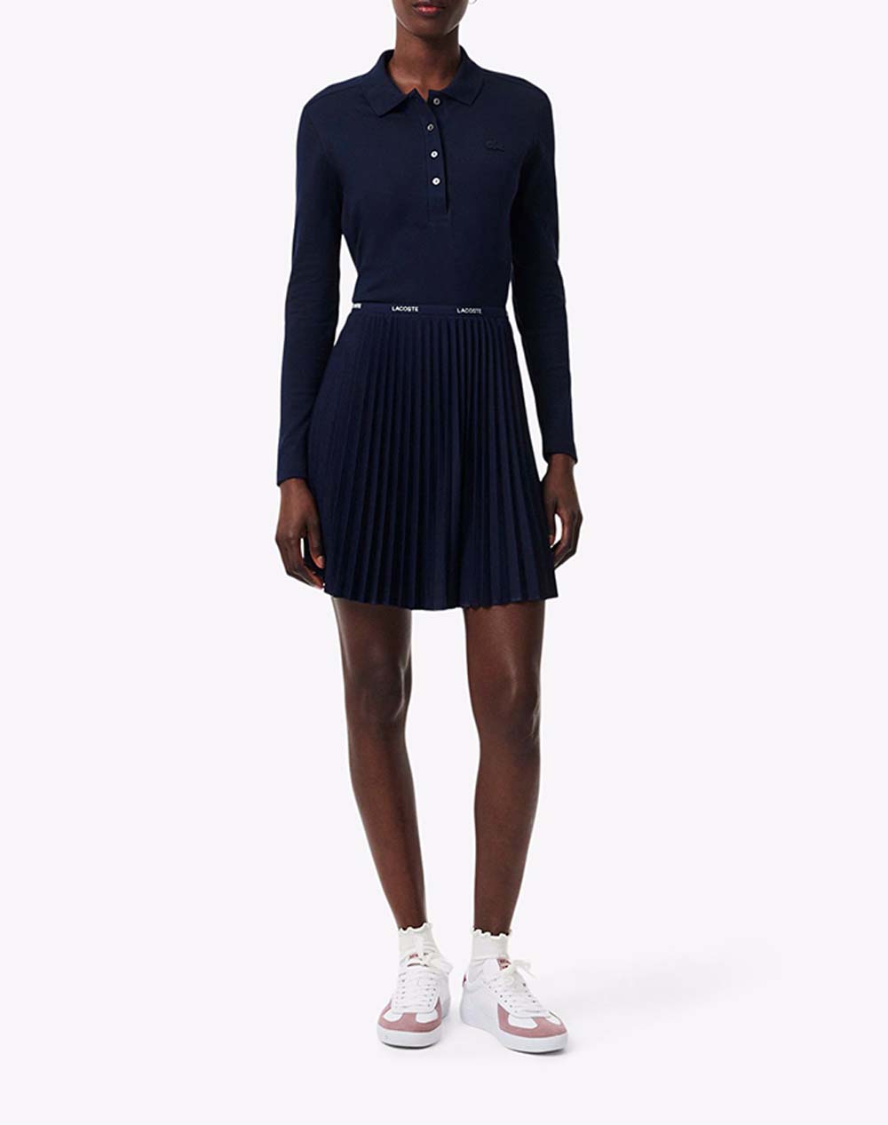 LACOSTE БЛУЗА С ДЪЛЪГ РЪКАВ LONG SLEEVED RIBBED COLLAR SHIRT
