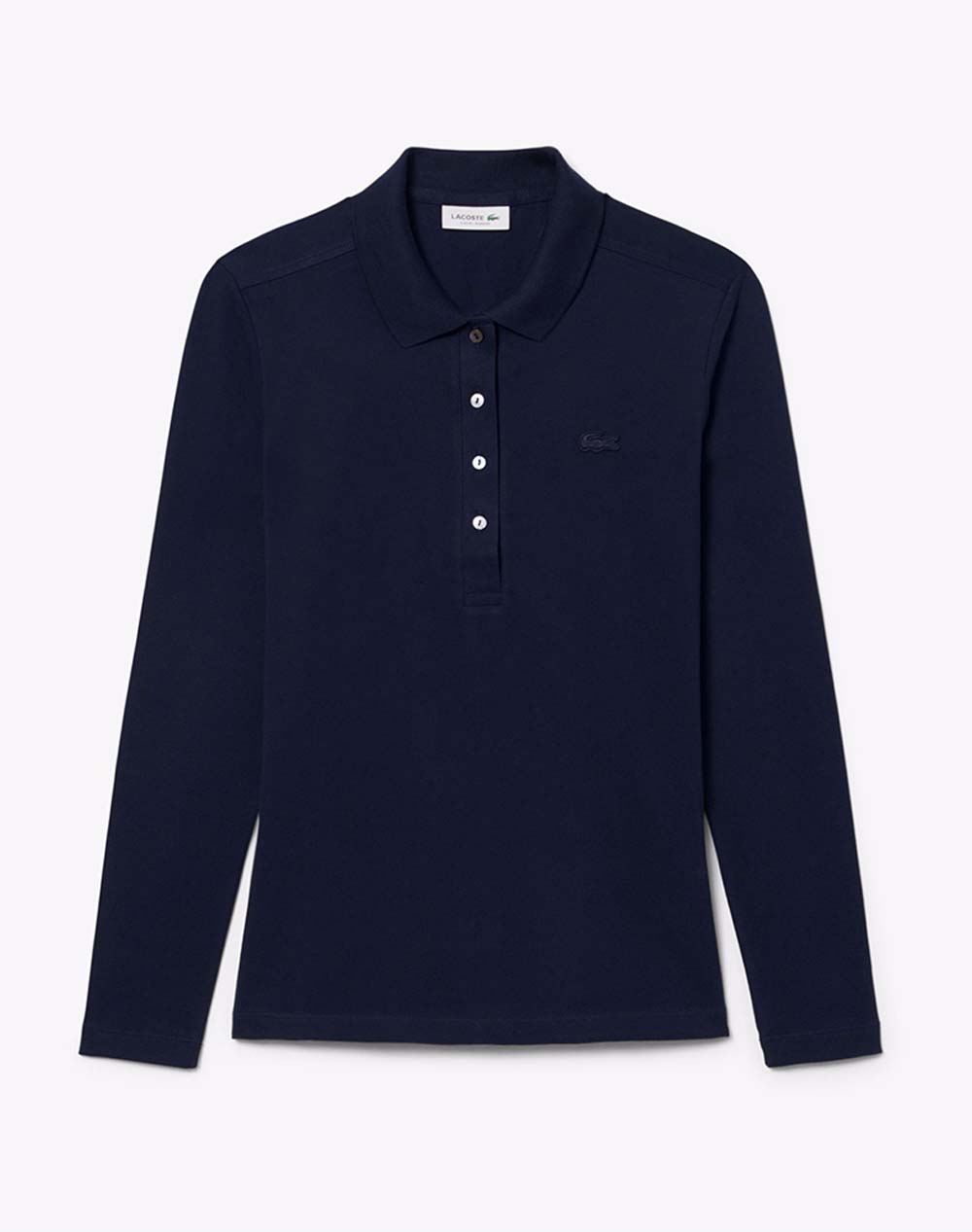 LACOSTE БЛУЗА С ДЪЛЪГ РЪКАВ LONG SLEEVED RIBBED COLLAR SHIRT