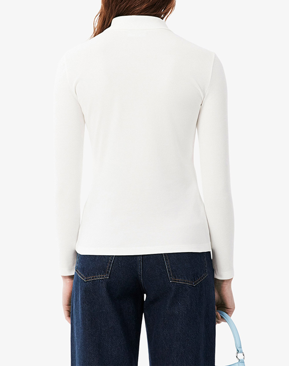 LACOSTE БЛУЗА С ДЪЛЪГ РЪКАВ LONG SLEEVED RIBBED COLLAR SHIRT
