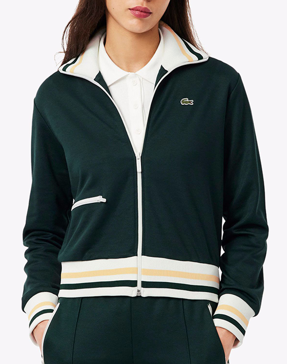 LACOSTE СУИЧЪР С ЦИП И ДЪЛГИ РЪКАВИ SWEATSHIRTS