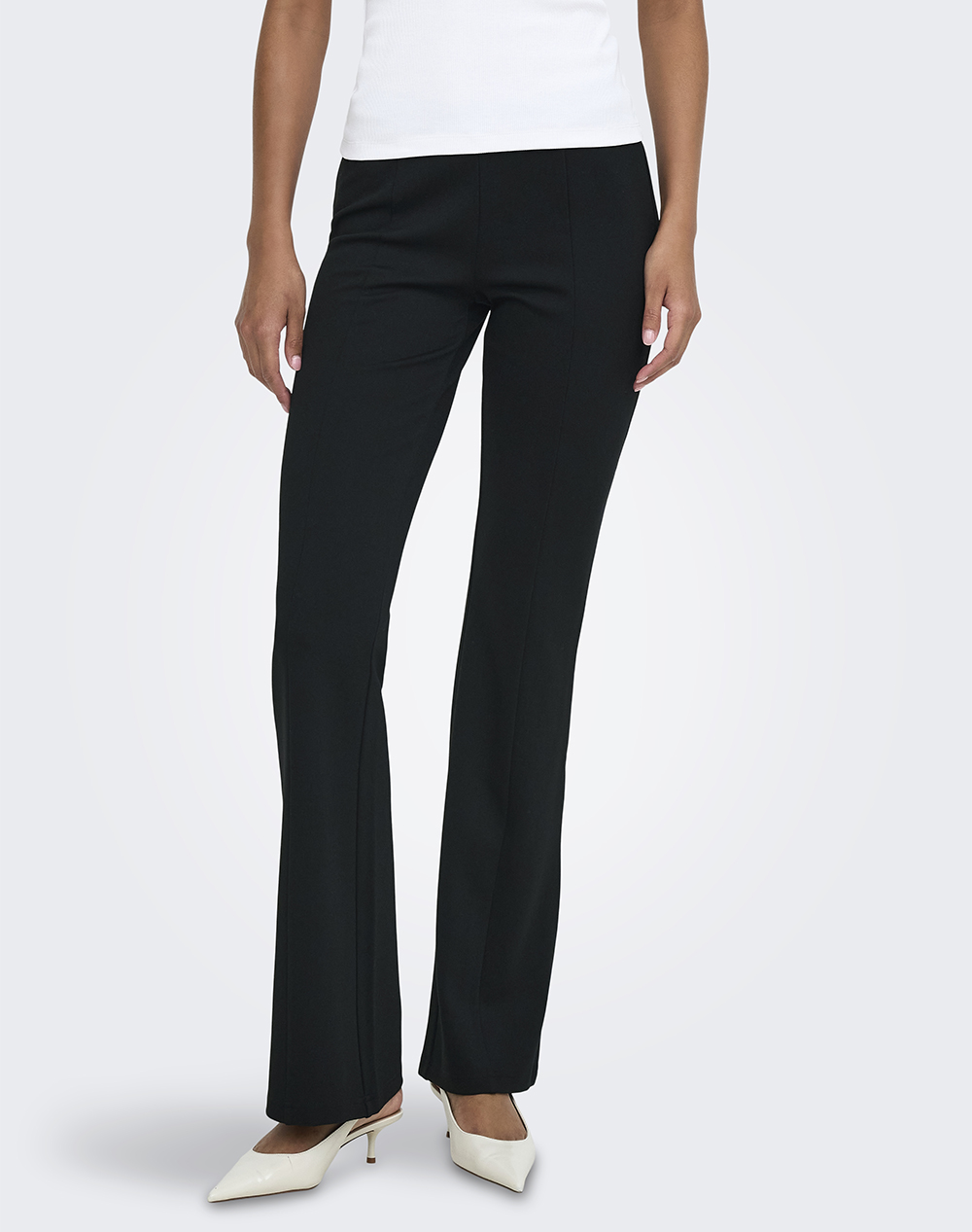 ONLY ONLPAIGE MW CUT FLARED PANT CC PNT