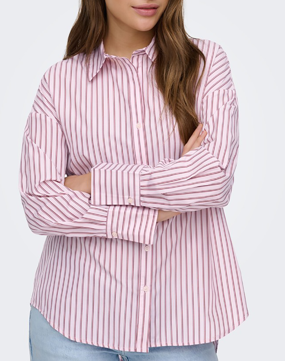 ONLY ONLOREGON ALVA LS REG SHIRT NOOS WVN