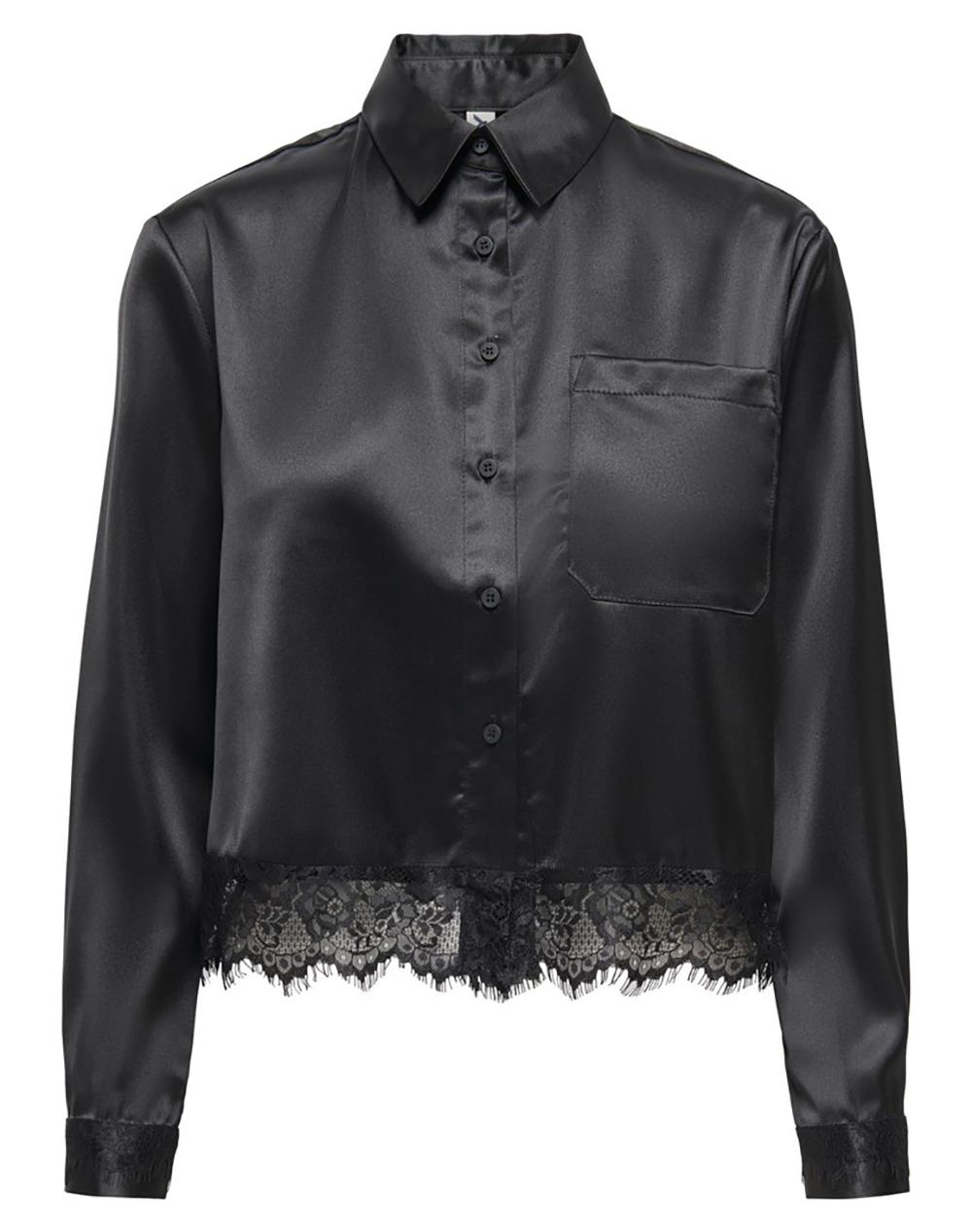 ONLY ONLINDONA L/S SATIN LACE SHIRT WVN