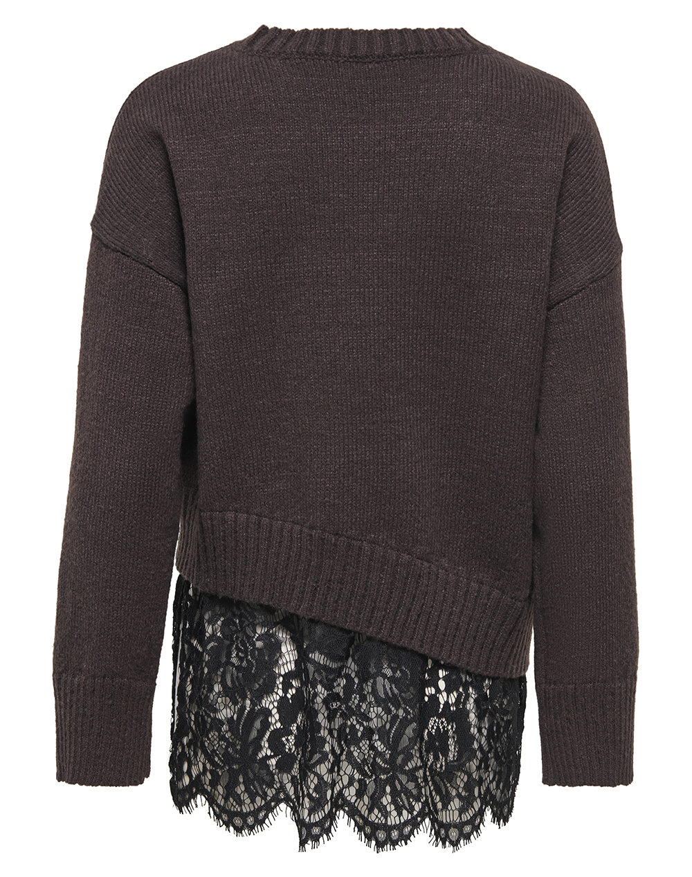ONLY ONLEVIE LS LACE MIX O-NECK KNT