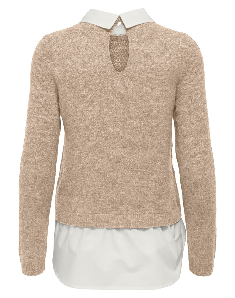 ONLY ONLDOLLY LS WOVEN MIX PEARL PULL RP KNT