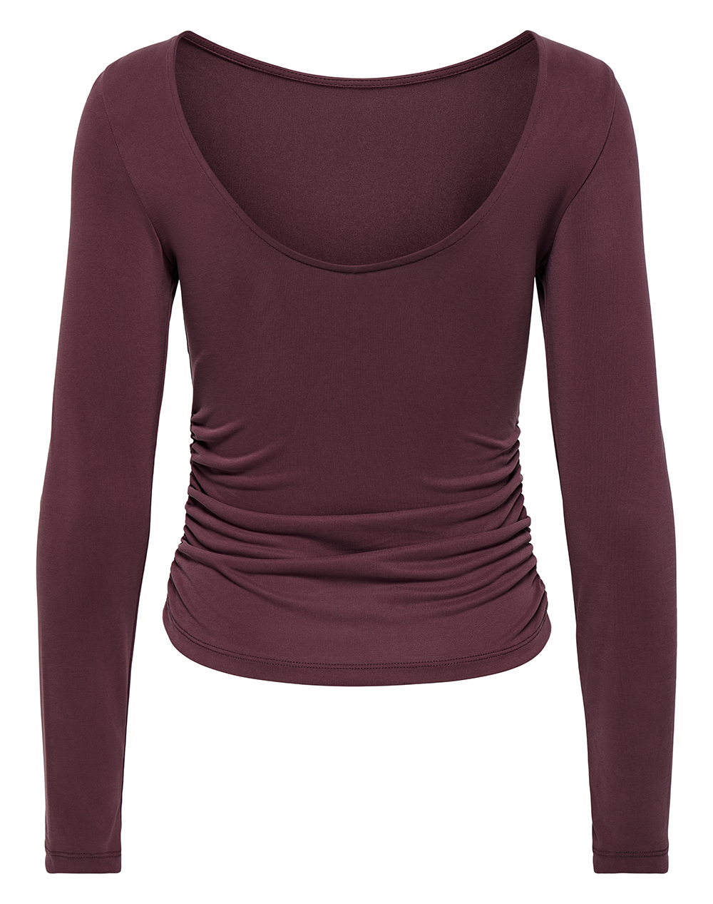 ONLY ONLFREE L/S DEEP RUCHING TOP JRS