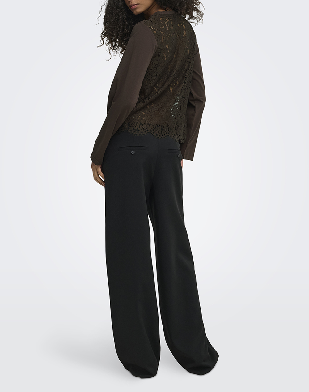 ONLY ONLLANIA L/S LACE TOP CS JRS