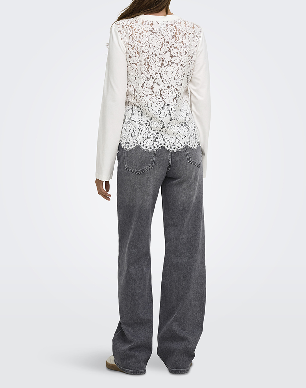 ONLY ONLLANIA L/S LACE TOP CS JRS