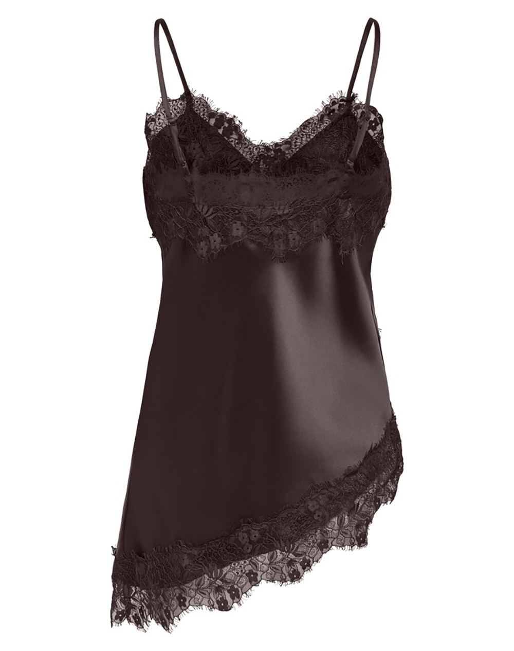 ONLY ONLINDONA STRAP SATIN LACE TOP WVN