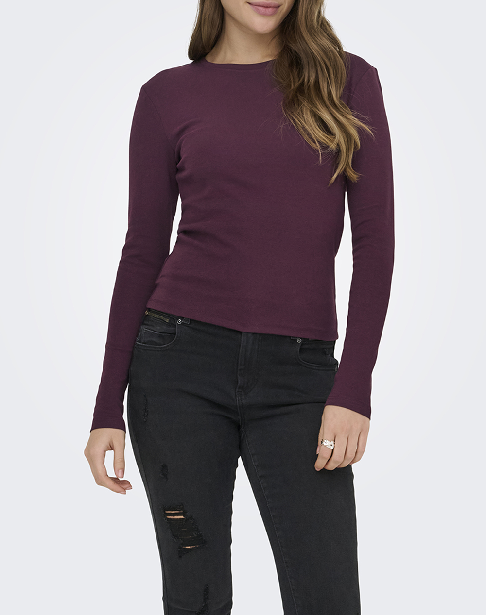 ONLY ONLRILEY O-NECK L/S TOP JRS NOOS
