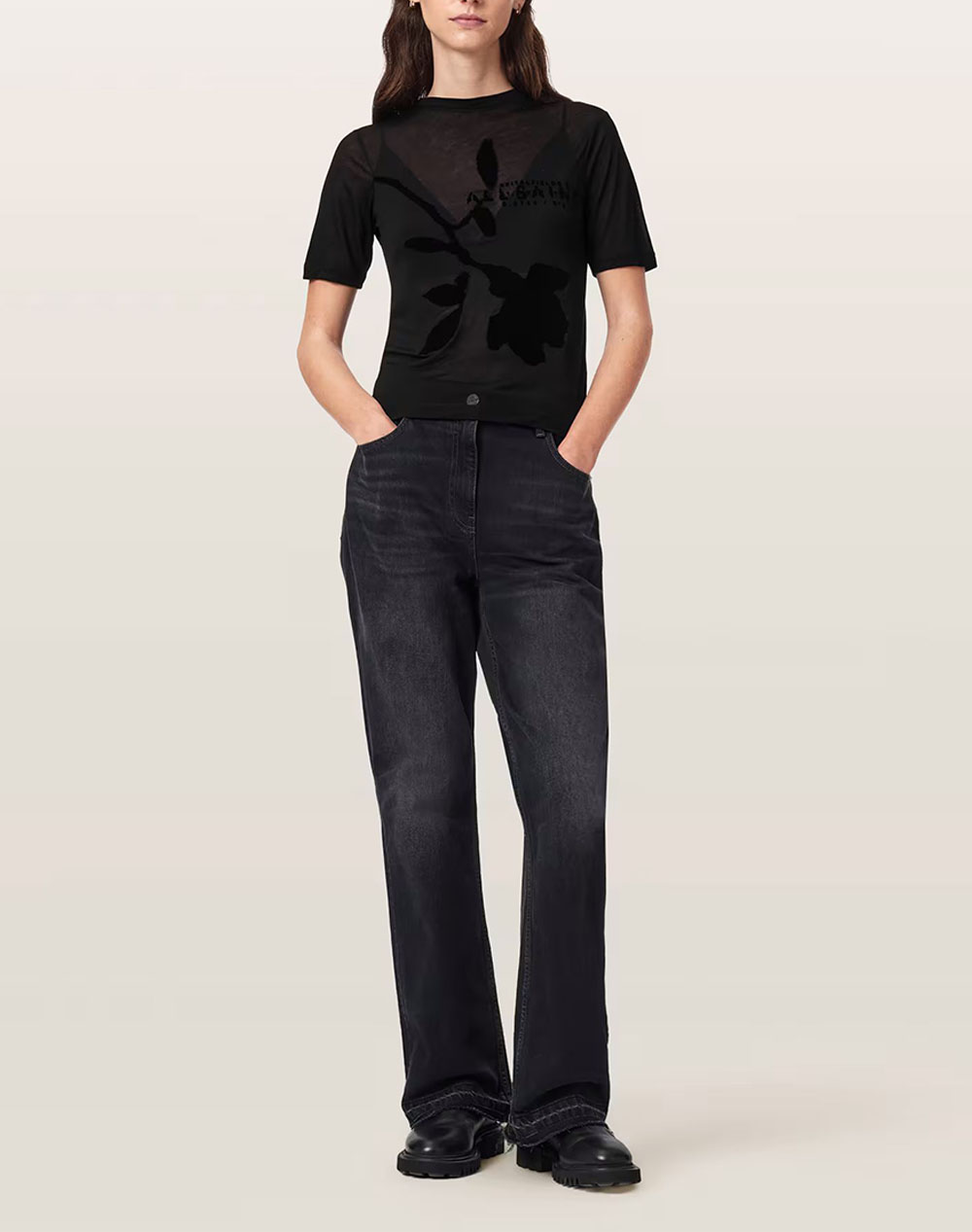 ALL SAINTS ATHEA SHEER TEE