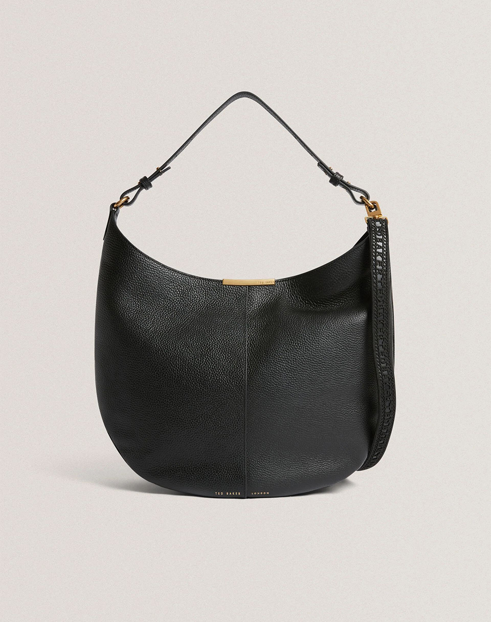 TED BAKER AMMILIA Bar Detail Slouchy Hobo Bag