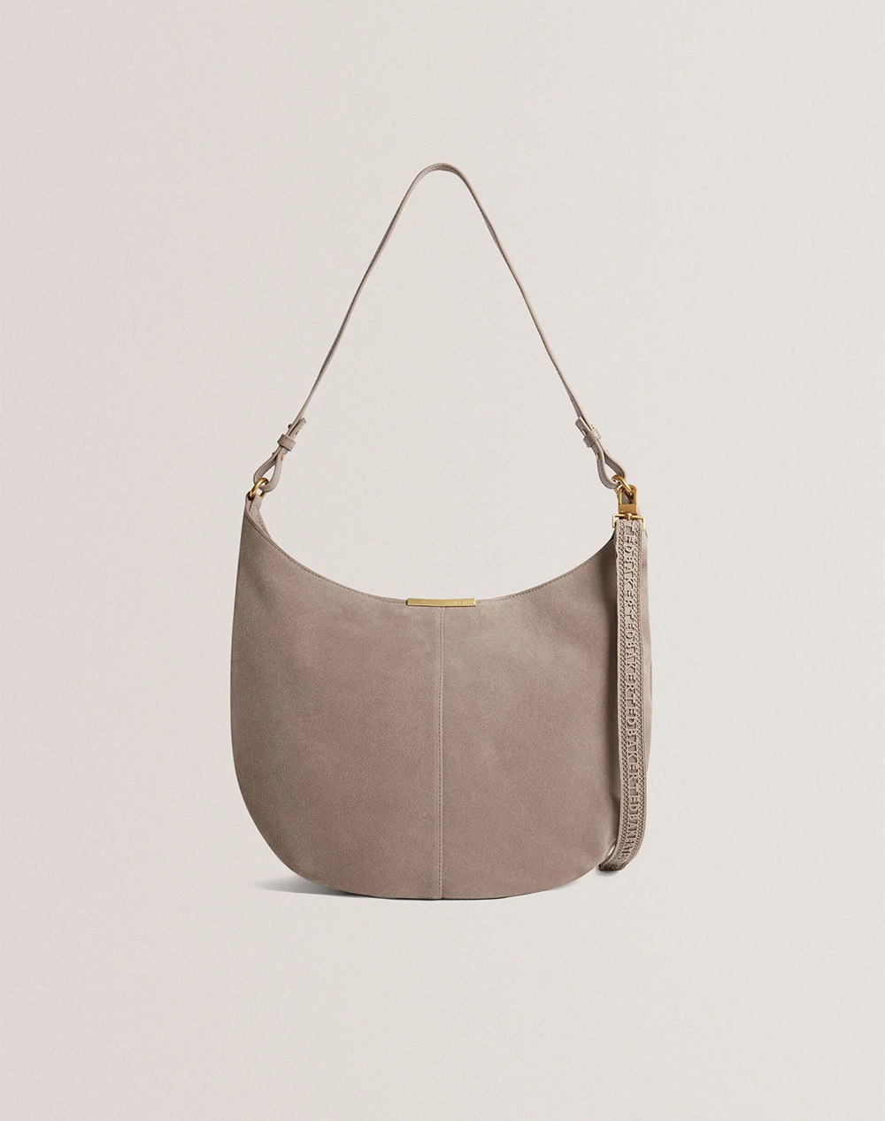 TED BAKER AMMILIA Bar Detail Slouchy Hobo Bag