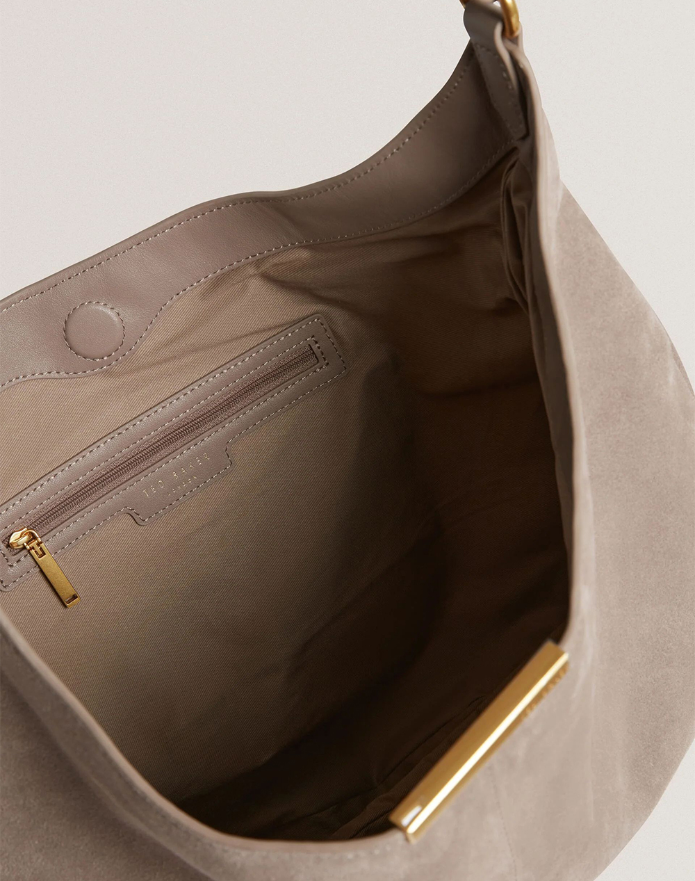 TED BAKER AMMILIA Bar Detail Slouchy Hobo Bag