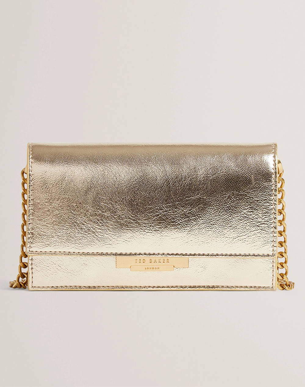 TED BAKER MAHIRIA Lock Detail Purse on a Chain