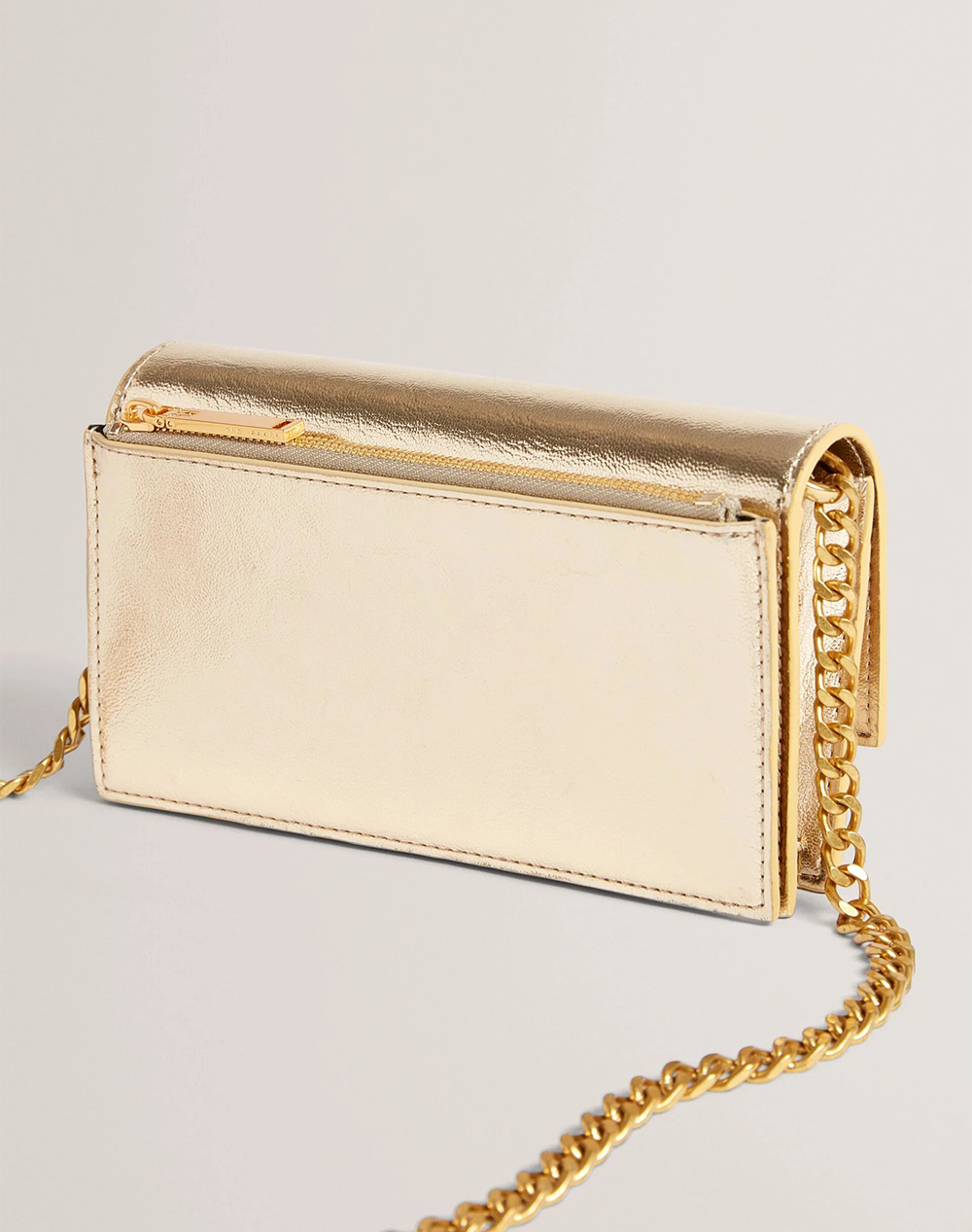TED BAKER MAHIRIA Lock Detail Purse on a Chain
