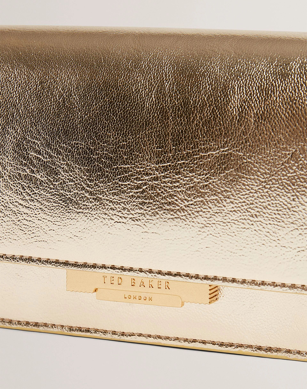 TED BAKER MAHIRIA Lock Detail Purse on a Chain