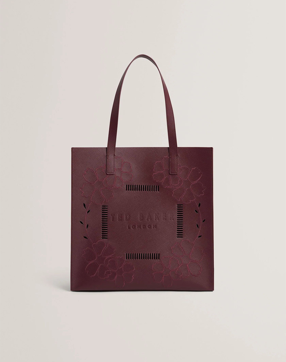 TED BAKER ROWCON Embroidery Floral Large Icon Bag
