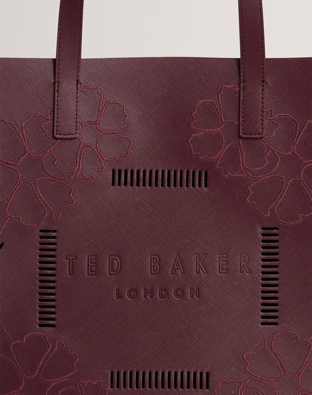 TED BAKER ROWCON Embroidery Floral Large Icon Bag