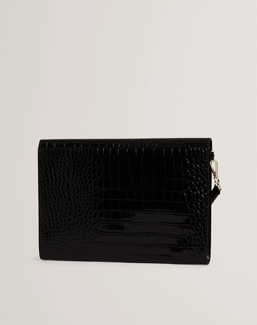 TED BAKER WESSLIE Croc Effect Icon Envelope Pouch