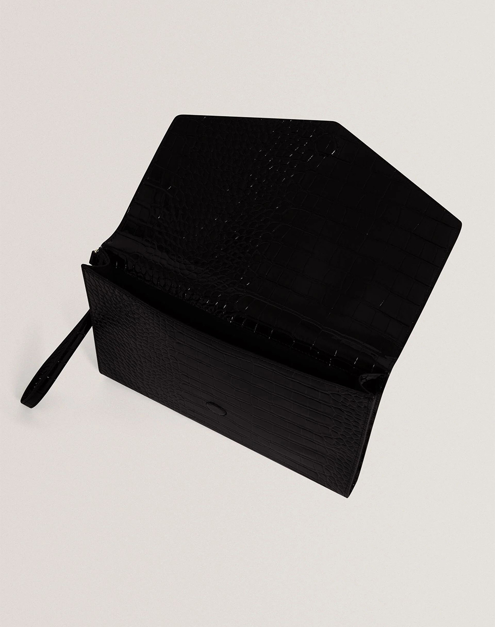 TED BAKER WESSLIE Croc Effect Icon Envelope Pouch