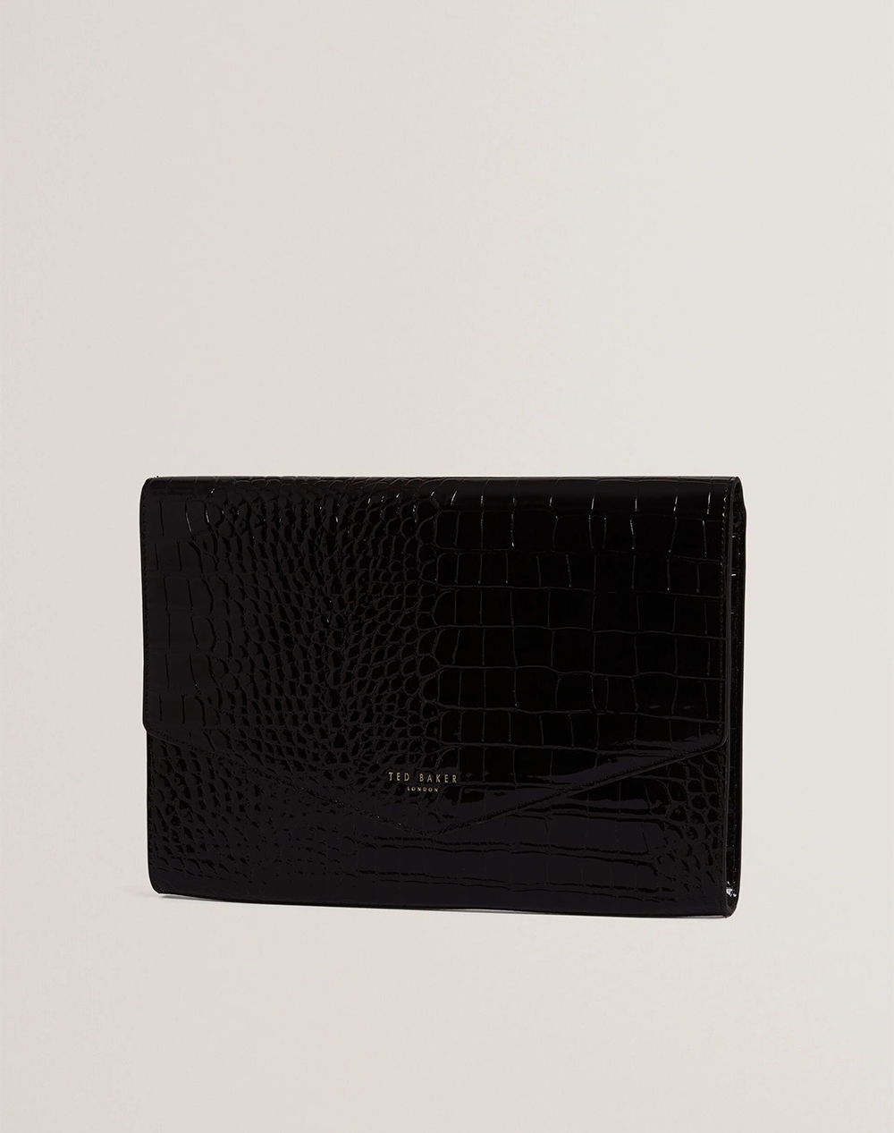 TED BAKER WESSLIE Croc Effect Icon Envelope Pouch