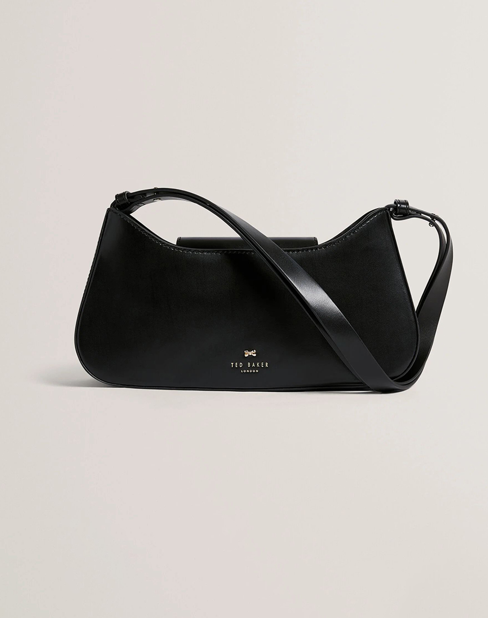TED BAKER CURLO Leather Bow Detail Elongated Shoulder Ba