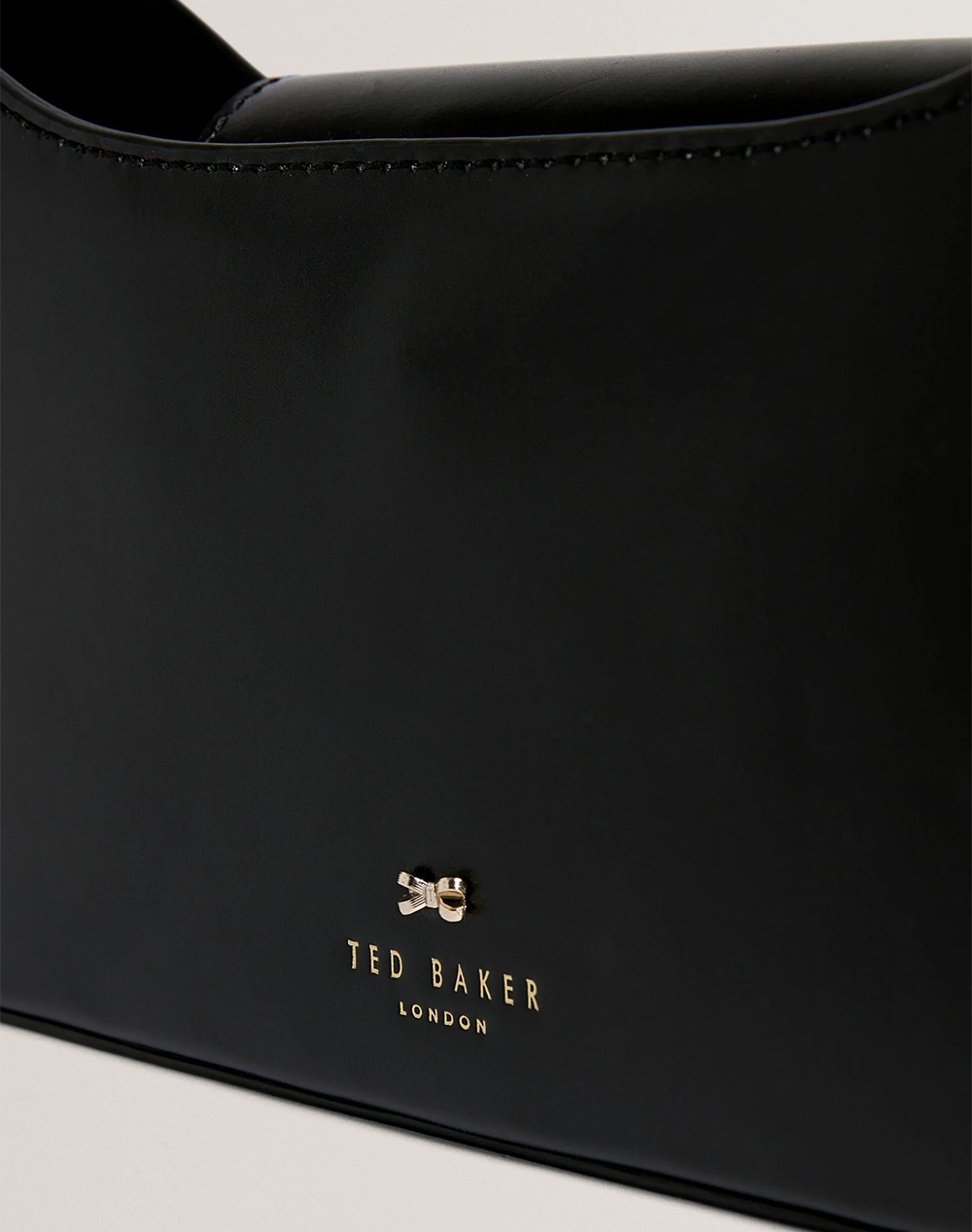 TED BAKER CURLO Leather Bow Detail Elongated Shoulder Ba