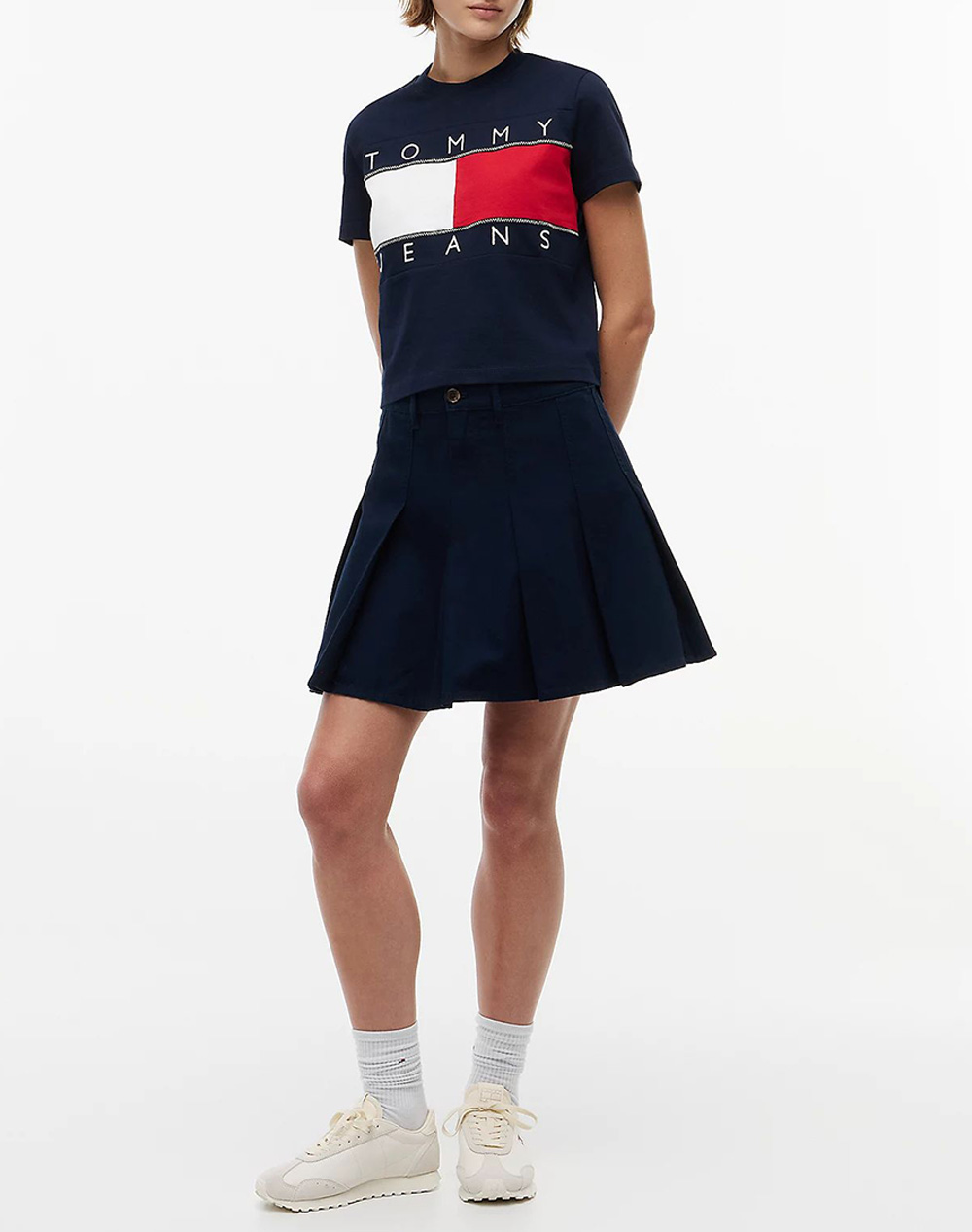 TOMMY JEANS TJW REG FLAG SS TEE EXT
