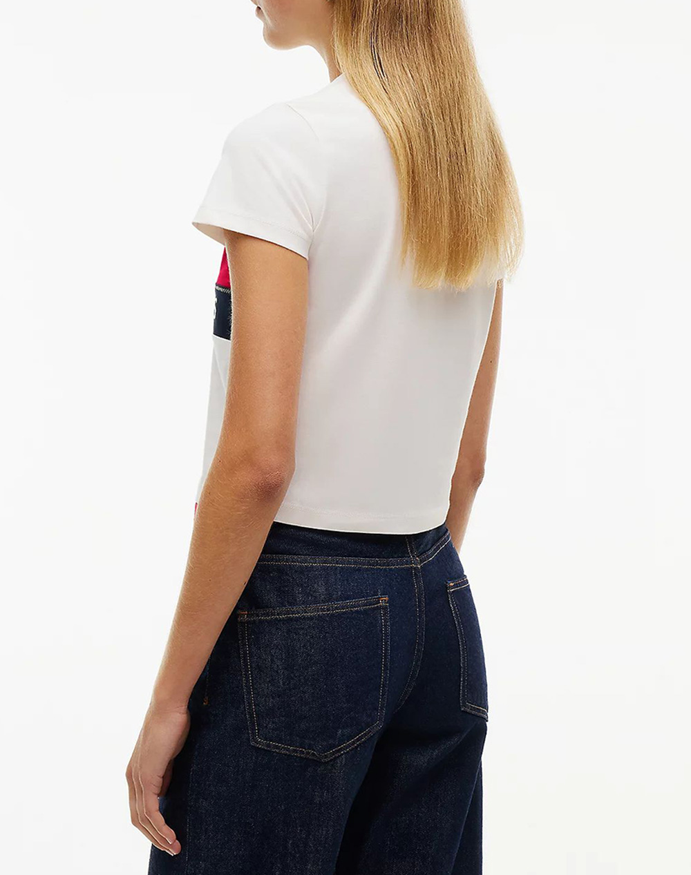 TOMMY JEANS TJW REG FLAG SS TEE EXT