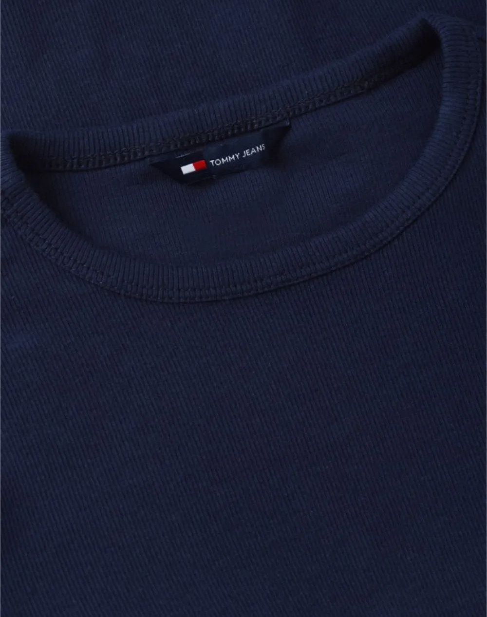 TOMMY JEANS TJW SLIM SH LETTUCE EDGE RIB LS