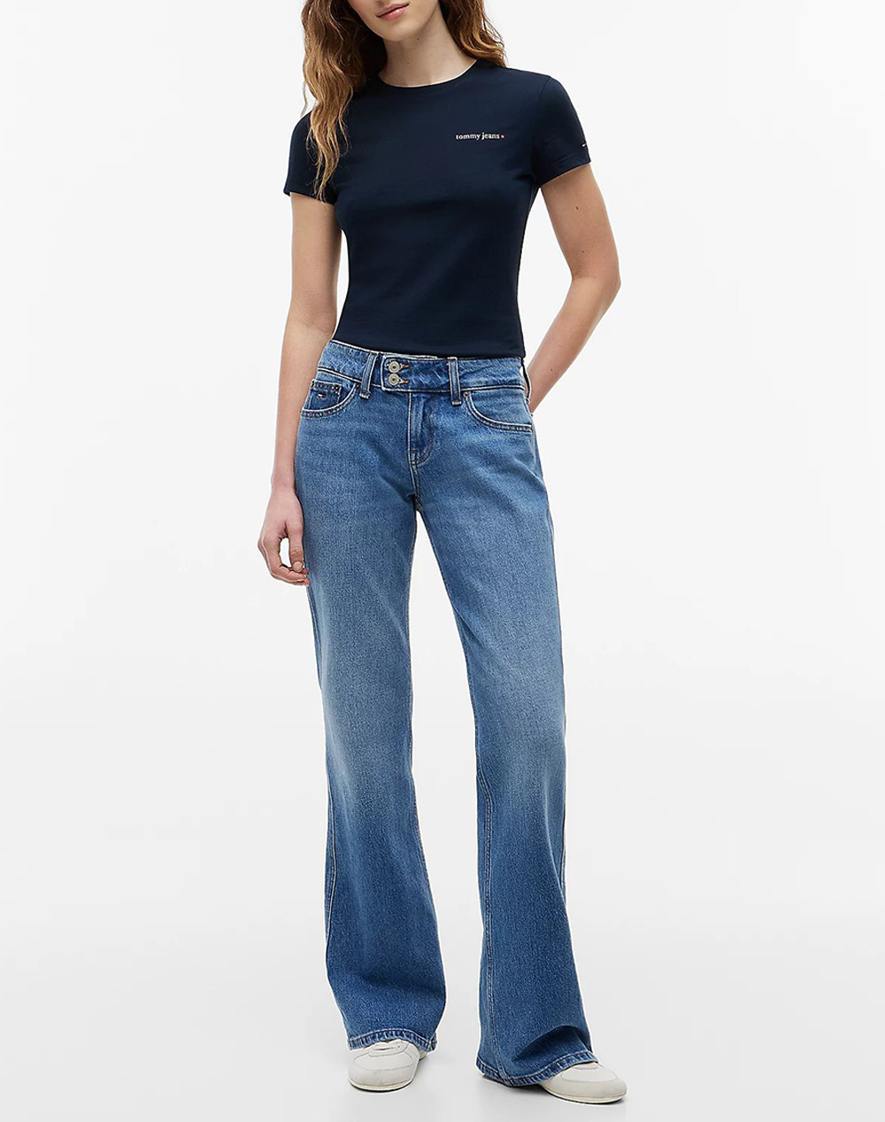 TOMMY JEANS TJW SLIM ESS LOGO 1 SS TEE EXT