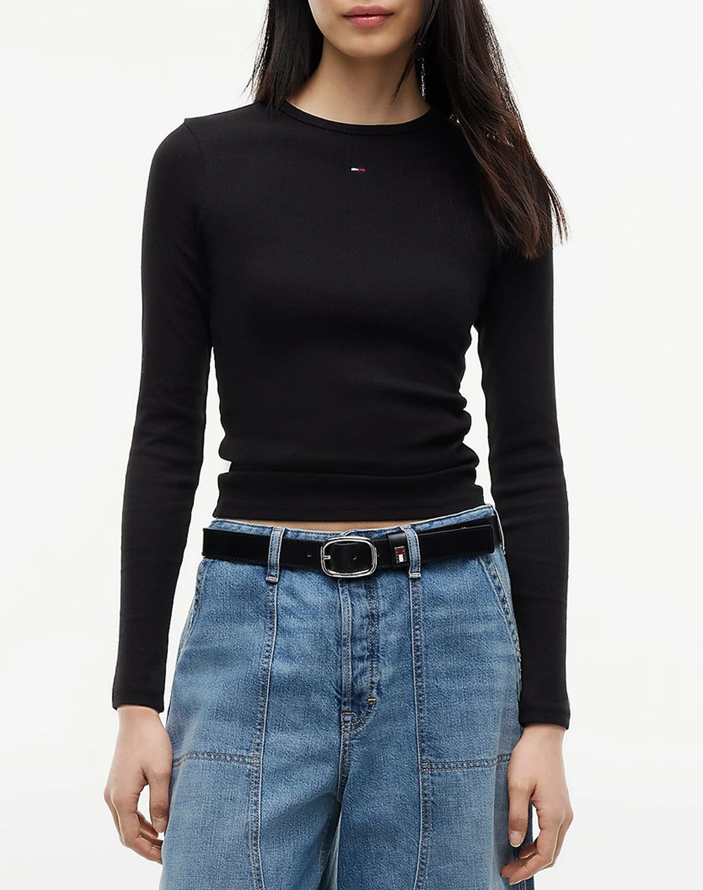 TOMMY JEANS TJW SLIM ESSENTIAL RIB LS