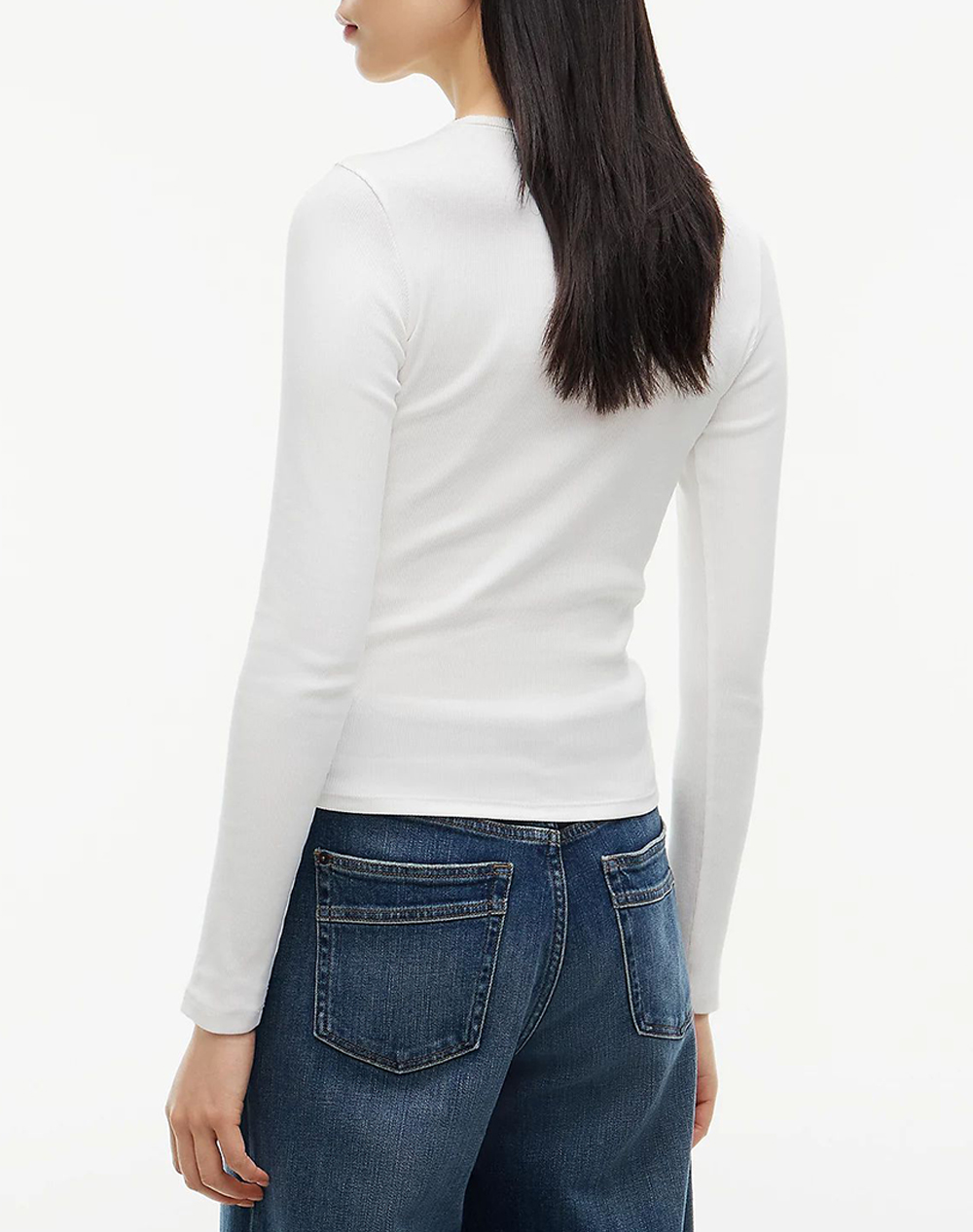 TOMMY JEANS TJW SLIM LS BADGE TEE EXT