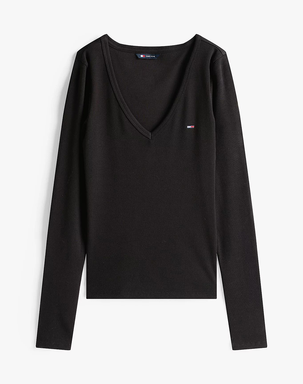 TOMMY JEANS TJW SLIM ESSENTIAL RIB V LS