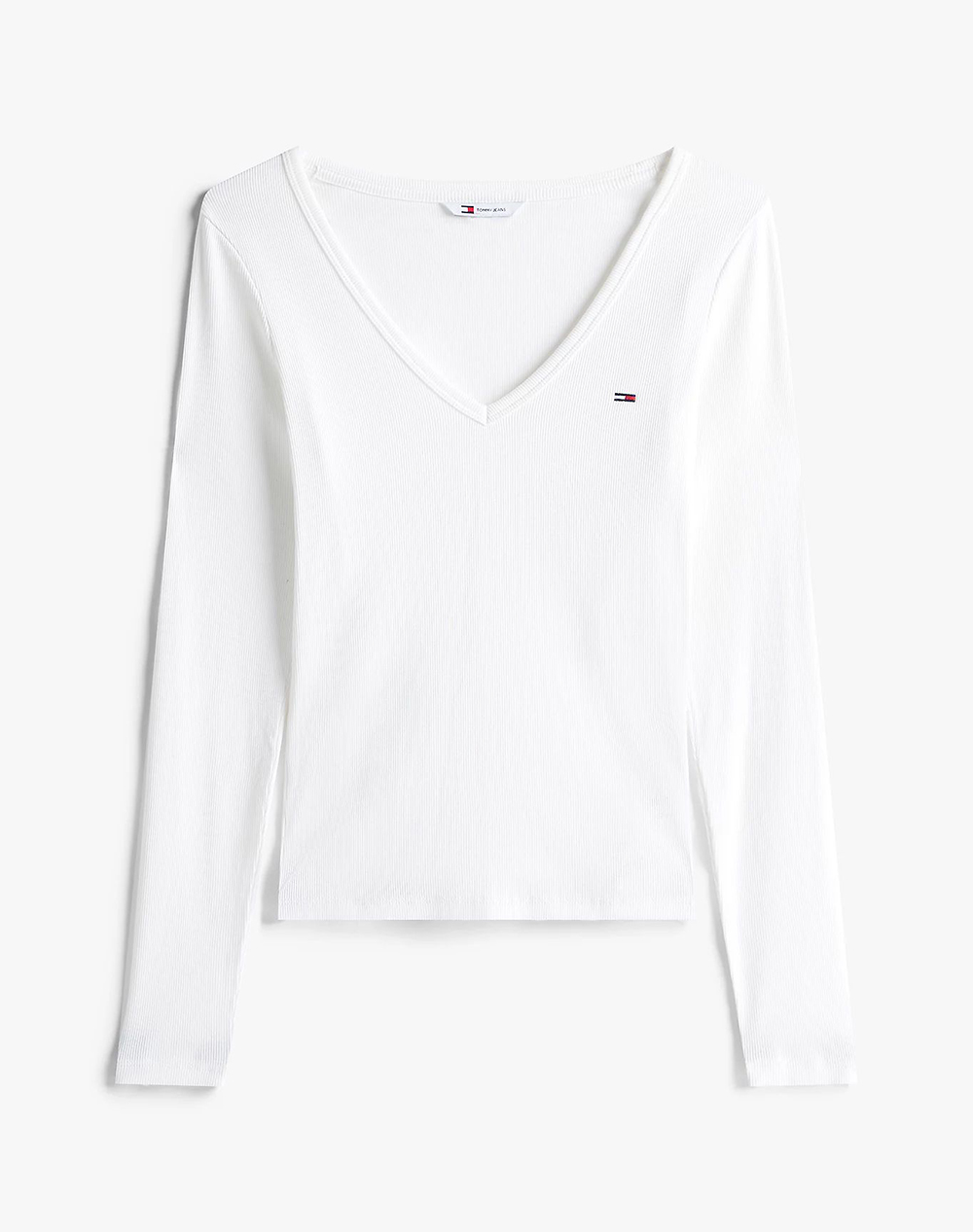 TOMMY JEANS TJW SLIM ESSENTIAL RIB V LS