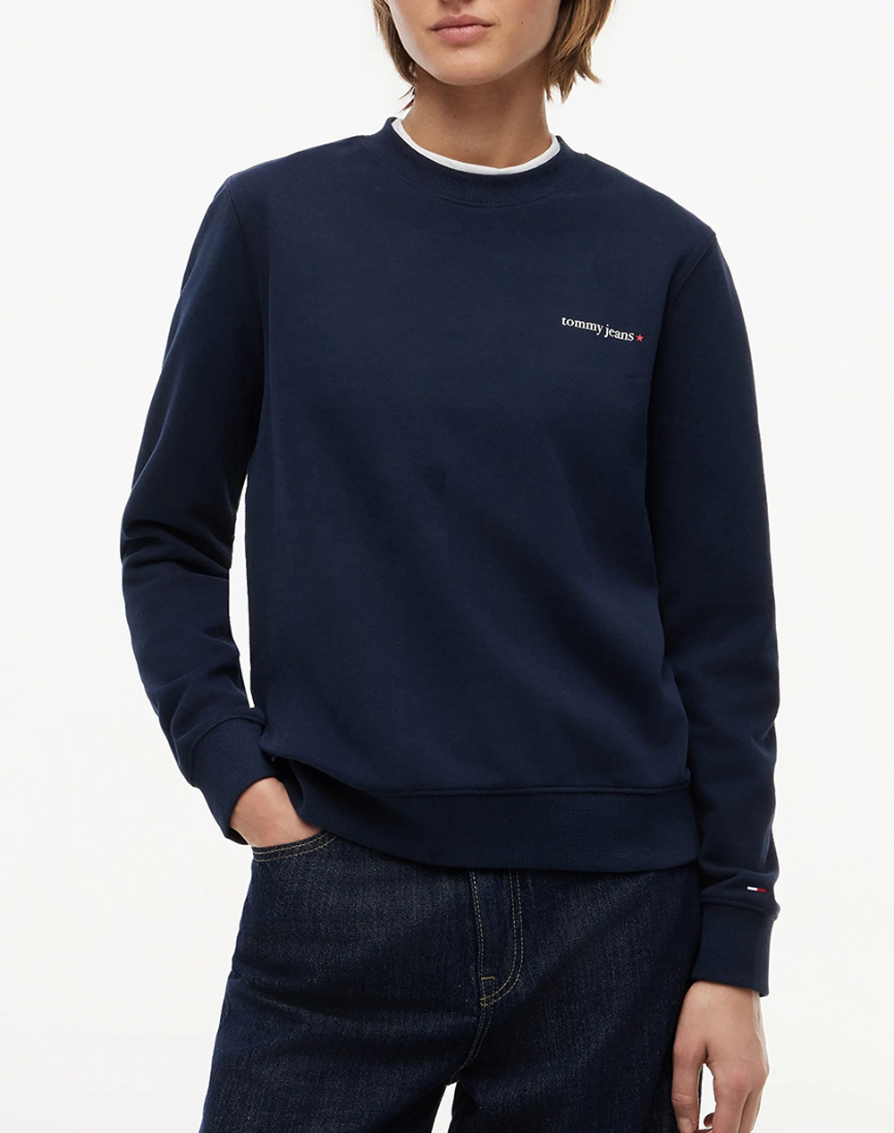 TOMMY JEANS TJW REG ESS LOGO 1 CREW EXT