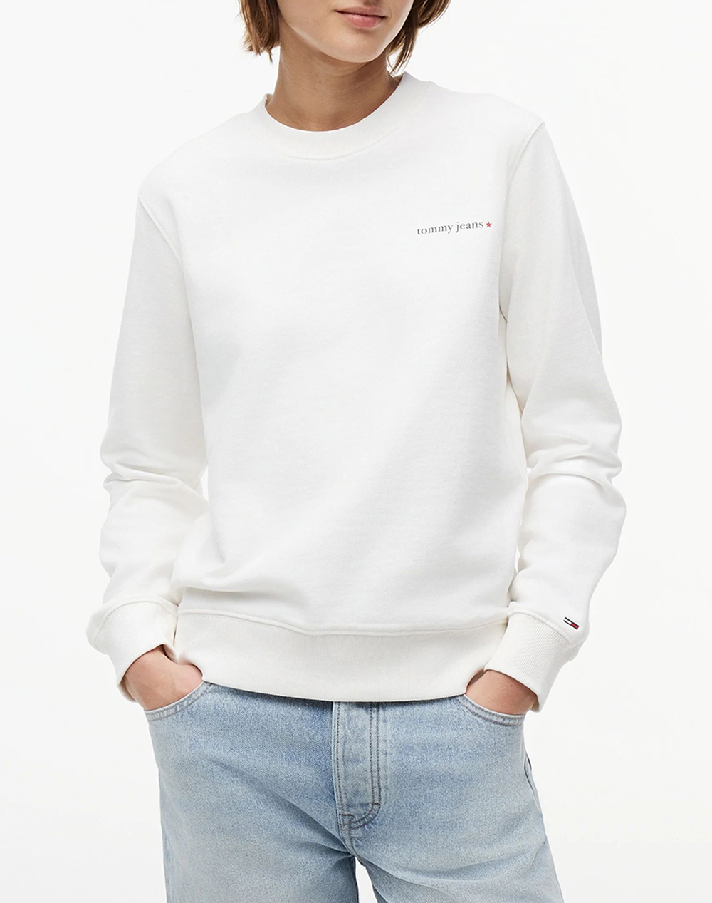 TOMMY JEANS TJW REG ESS LOGO 1 CREW EXT