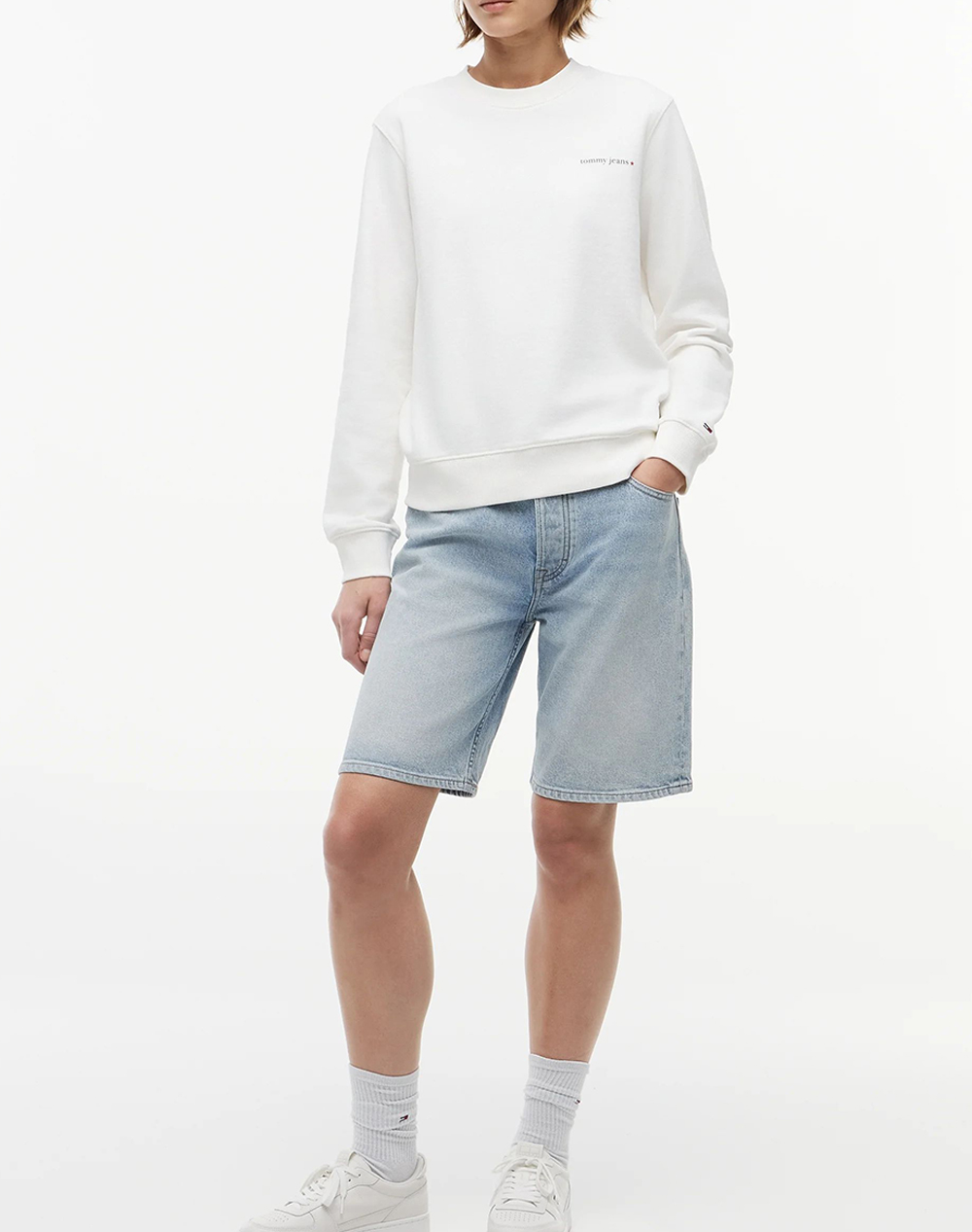 TOMMY JEANS TJW REG ESS LOGO 1 CREW EXT