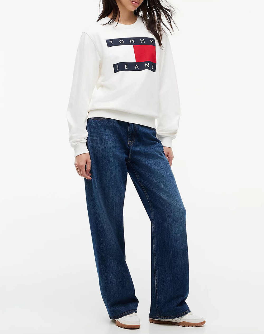 TOMMY JEANS TJW REG FLAG CREW