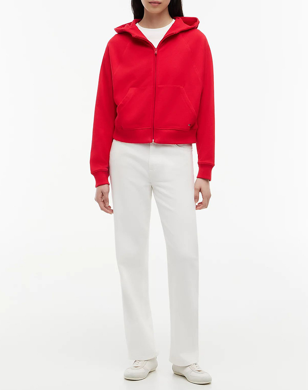 TOMMY JEANS TJW BXY S FLAG ZIP THRU HOODIE
