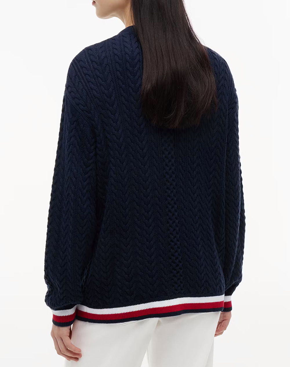 TOMMY JEANS TJW RWB TIPPING OVS CARDIGAN