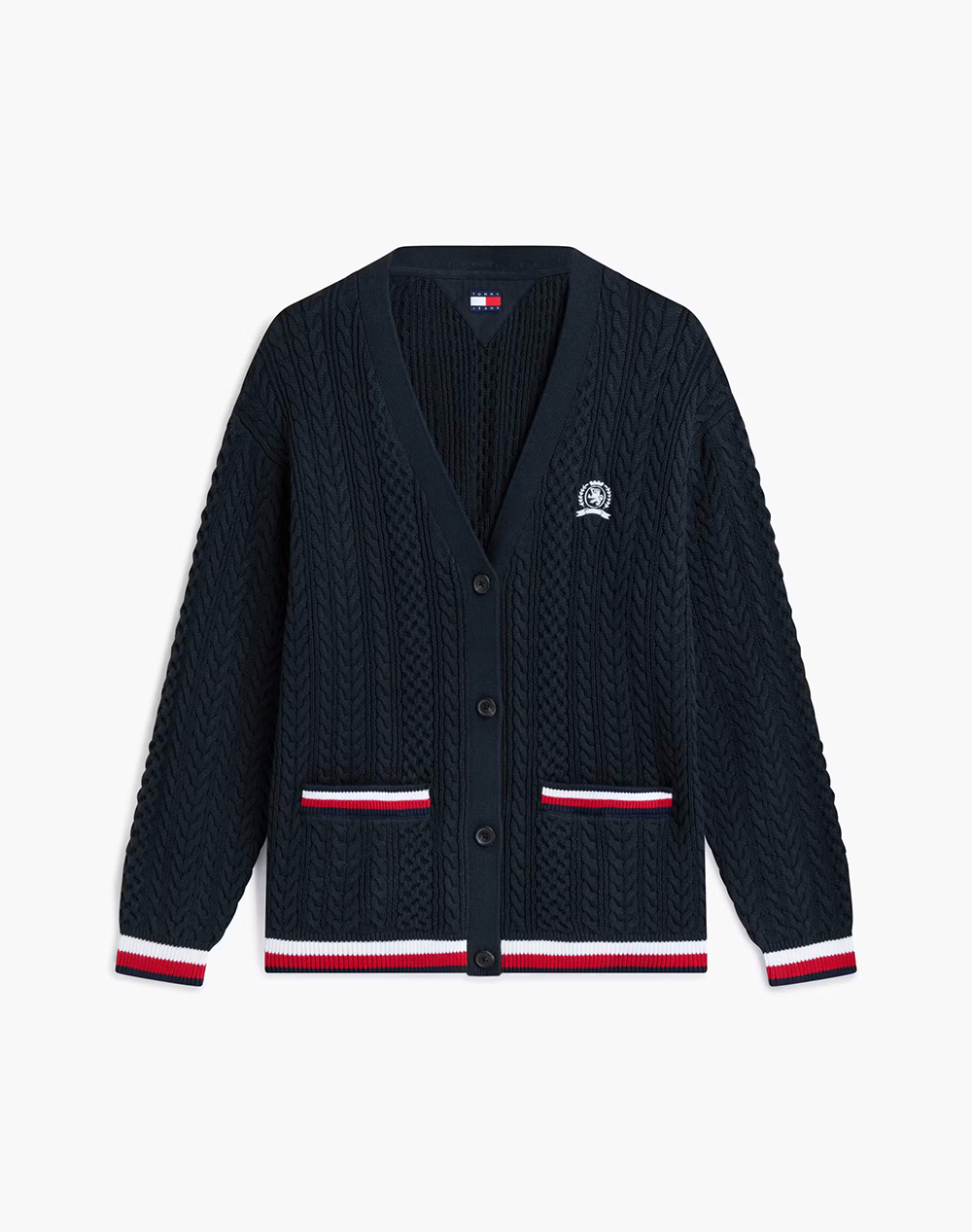 TOMMY JEANS TJW RWB TIPPING OVS CARDIGAN