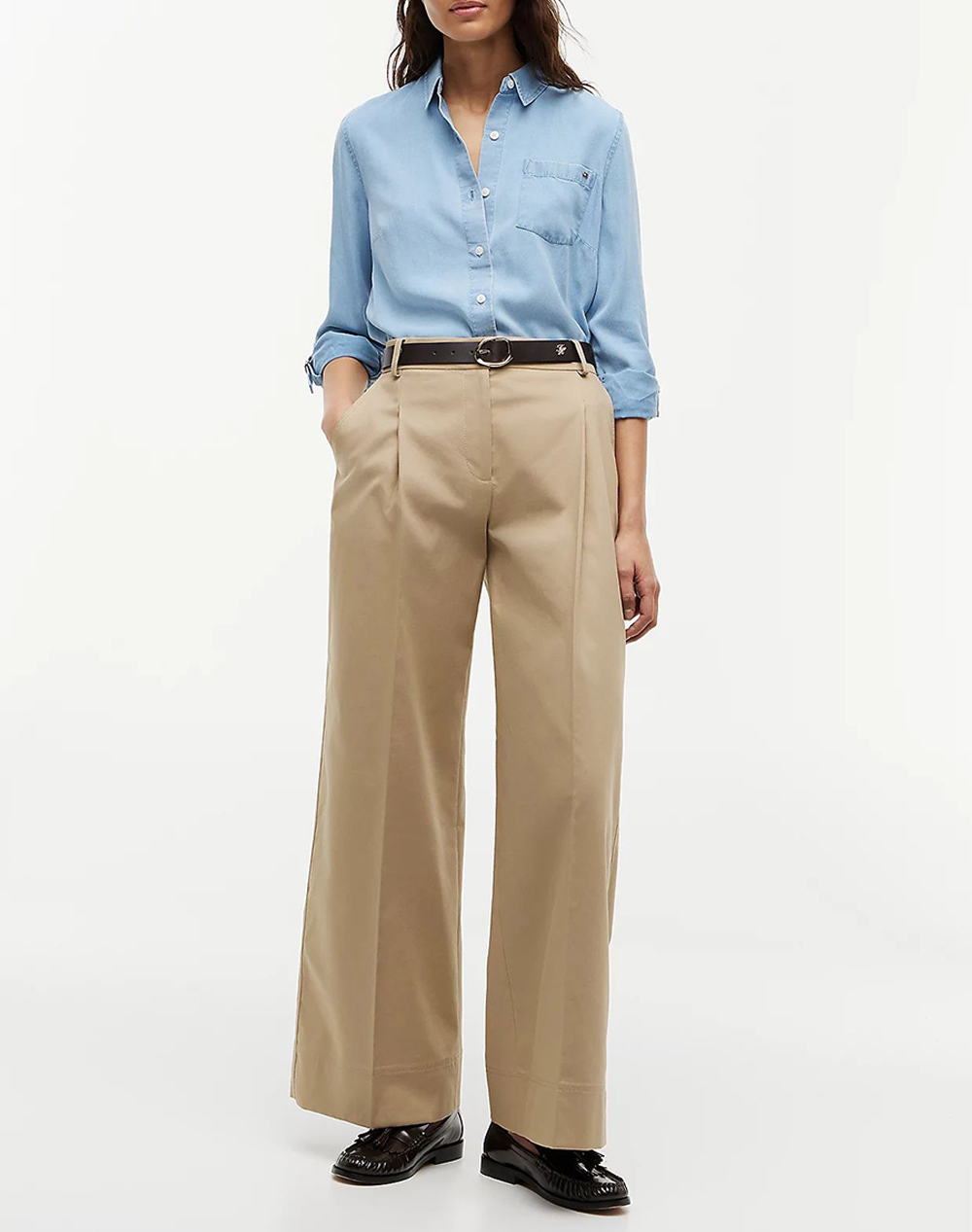 TOMMY HILFIGER CHINO DRESSING WIDE LEG
