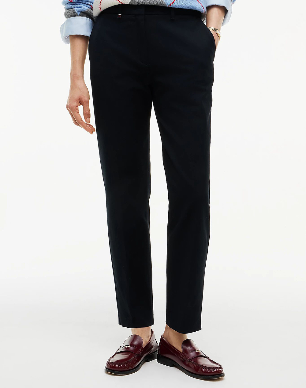 TOMMY HILFIGER GABARDINE SLIM STRAIGHT