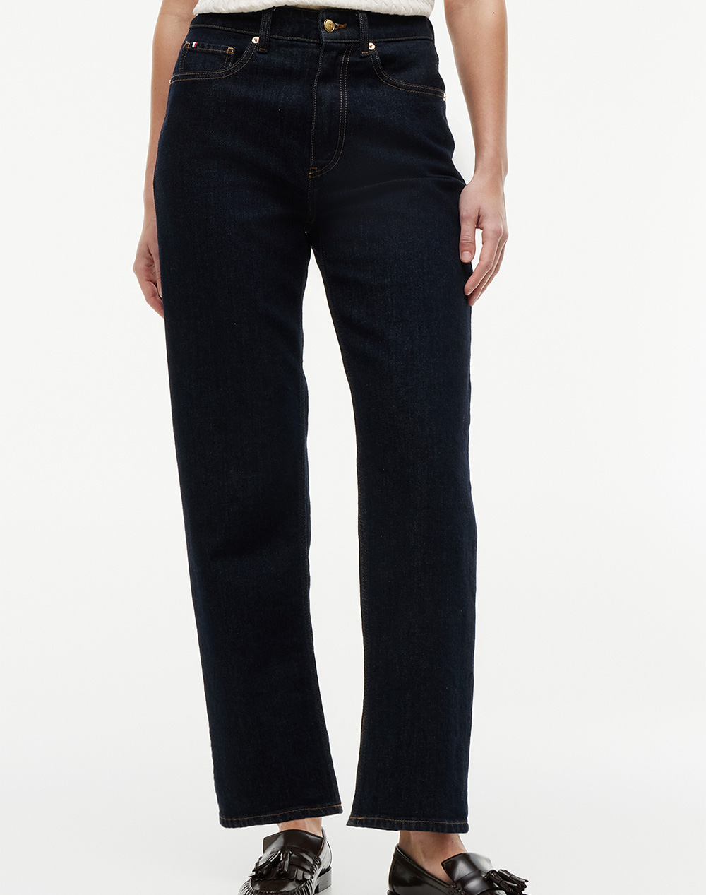 TOMMY HILFIGER TAPERED RINSE HW ANKLE