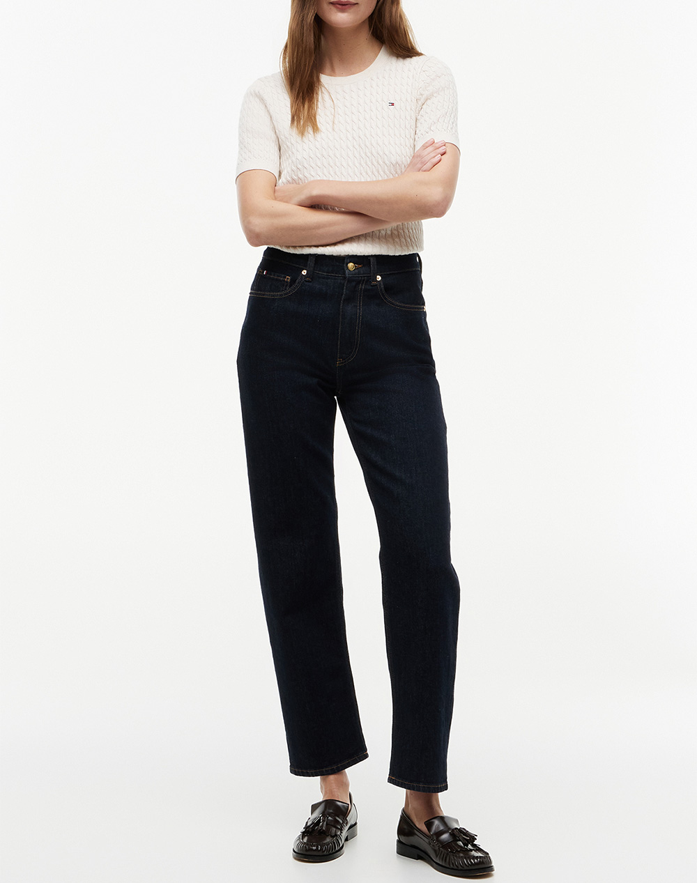 TOMMY HILFIGER TAPERED RINSE HW ANKLE