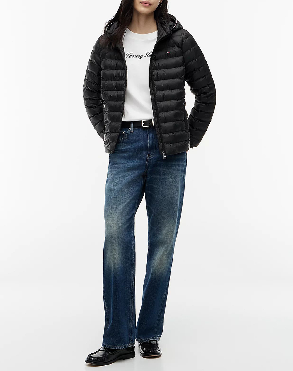 TOMMY HILFIGER LW PADDED GLOBAL STRIPE JACKET